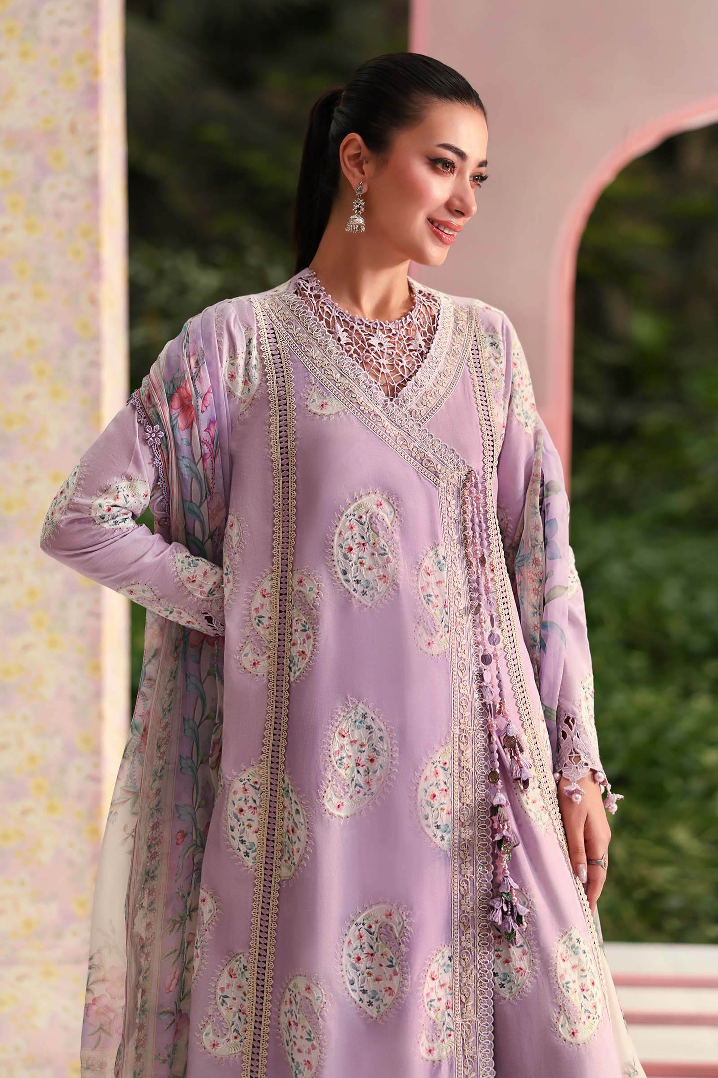 3 Piece Unstitched Embroidered Lawn Suit
