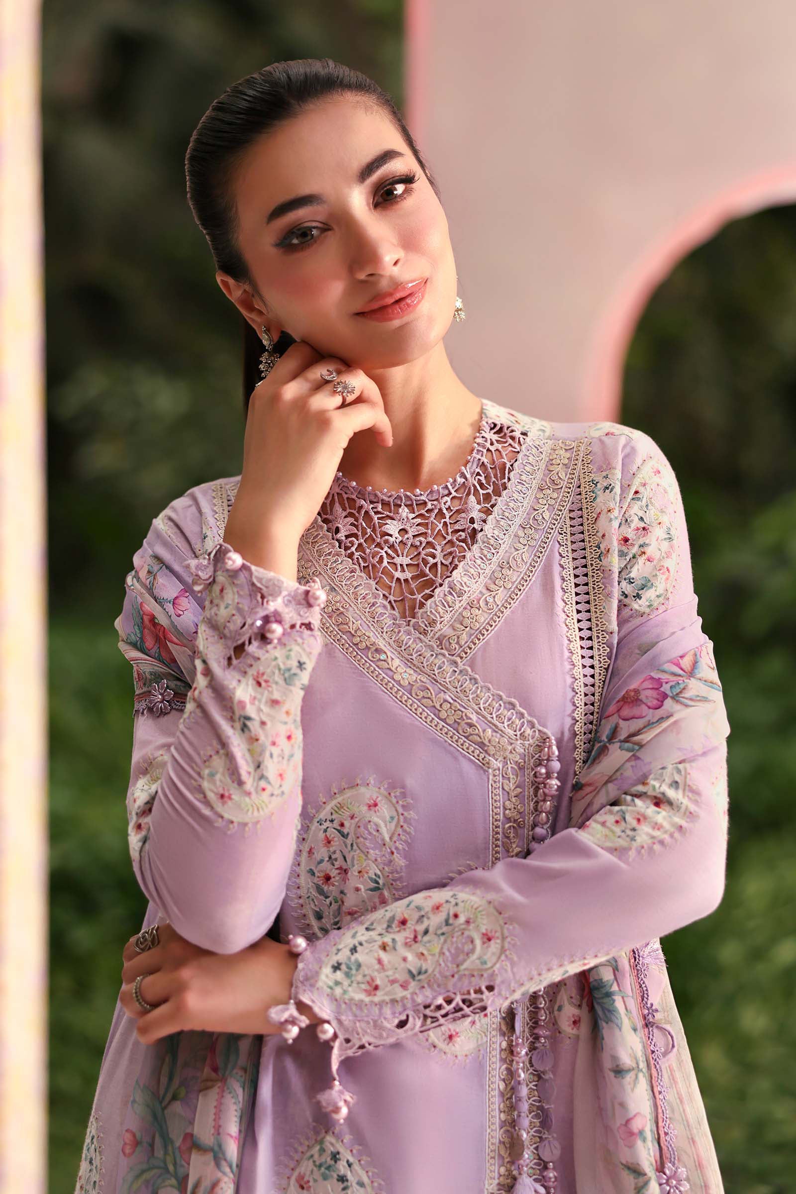 3 Piece Unstitched Embroidered Lawn Suit