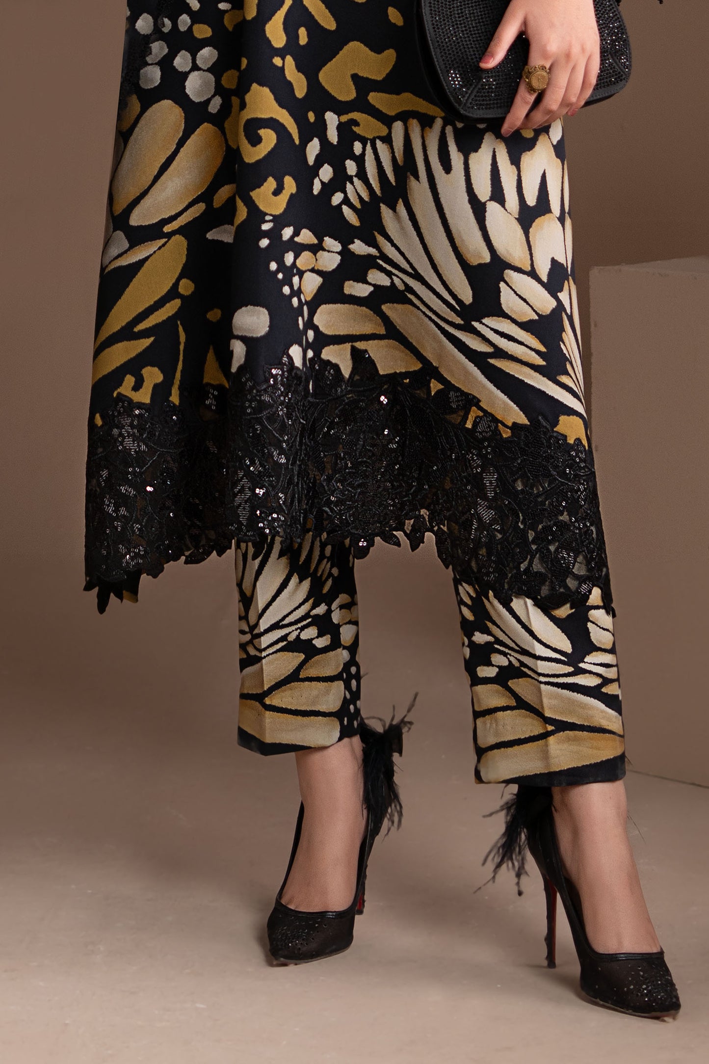 3 Piece Embroidered Linen Suit