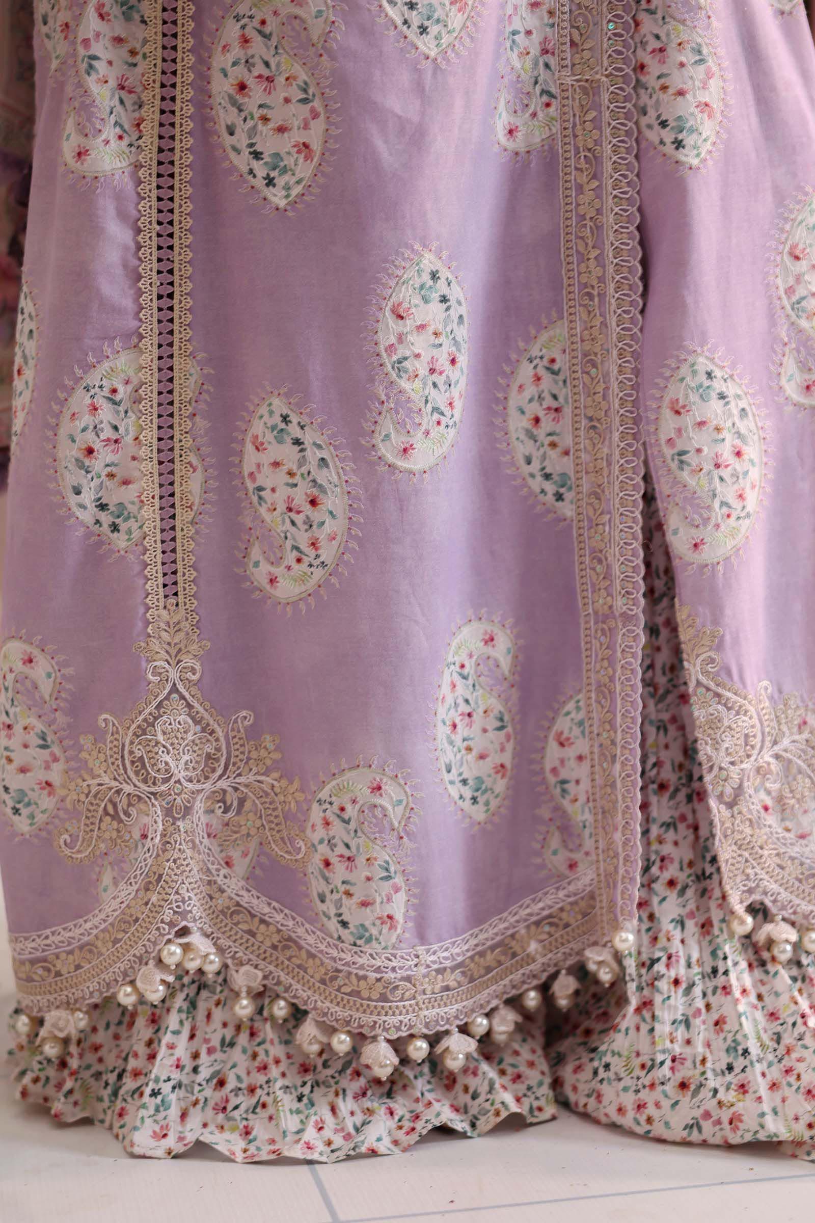 3 Piece Unstitched Embroidered Lawn Suit