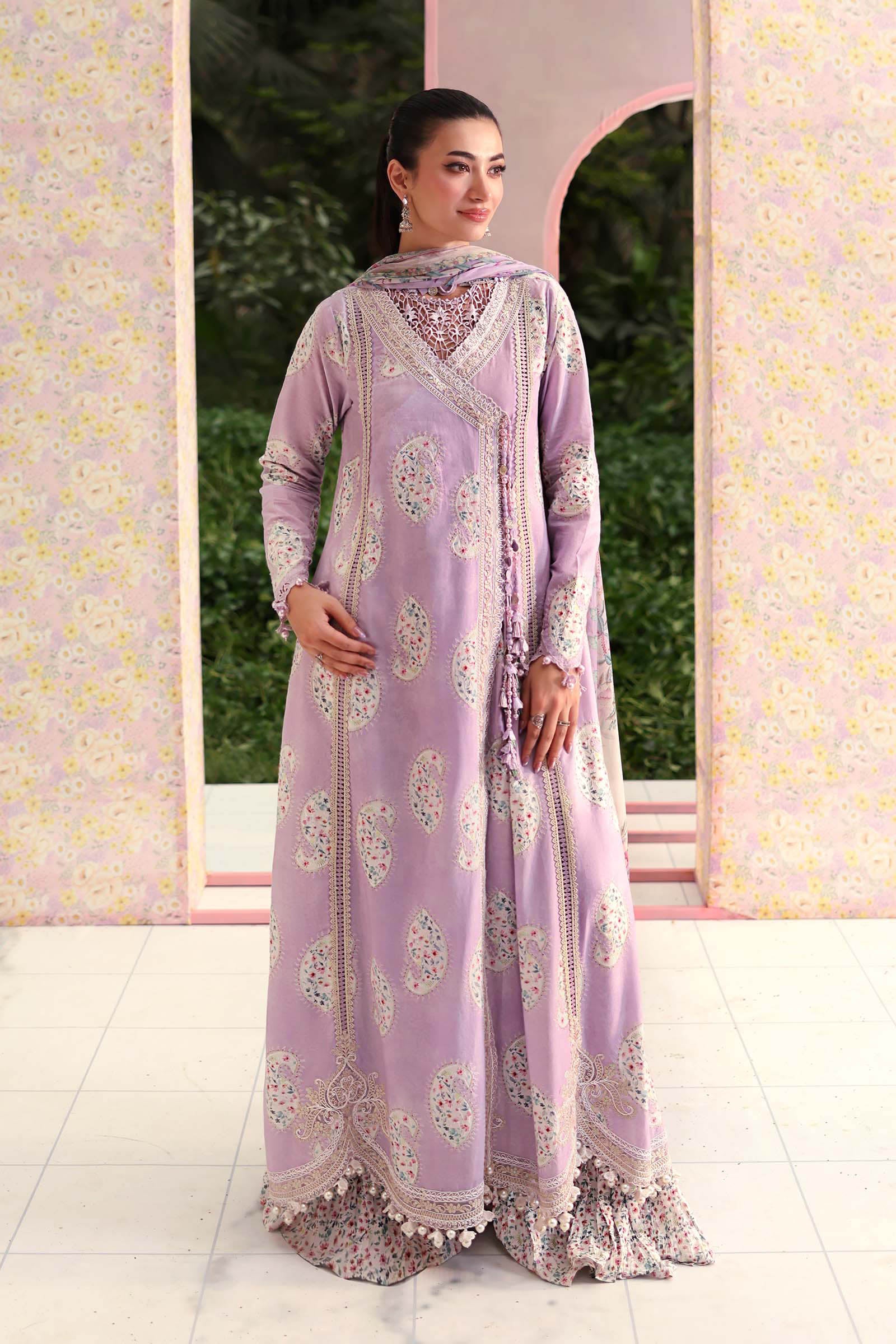 3 Piece Unstitched Embroidered Lawn Suit