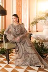 3 Piece Unstitched Embroidered Chiffon Suit