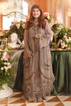 3 Piece Unstitched Embroidered Chiffon Suit