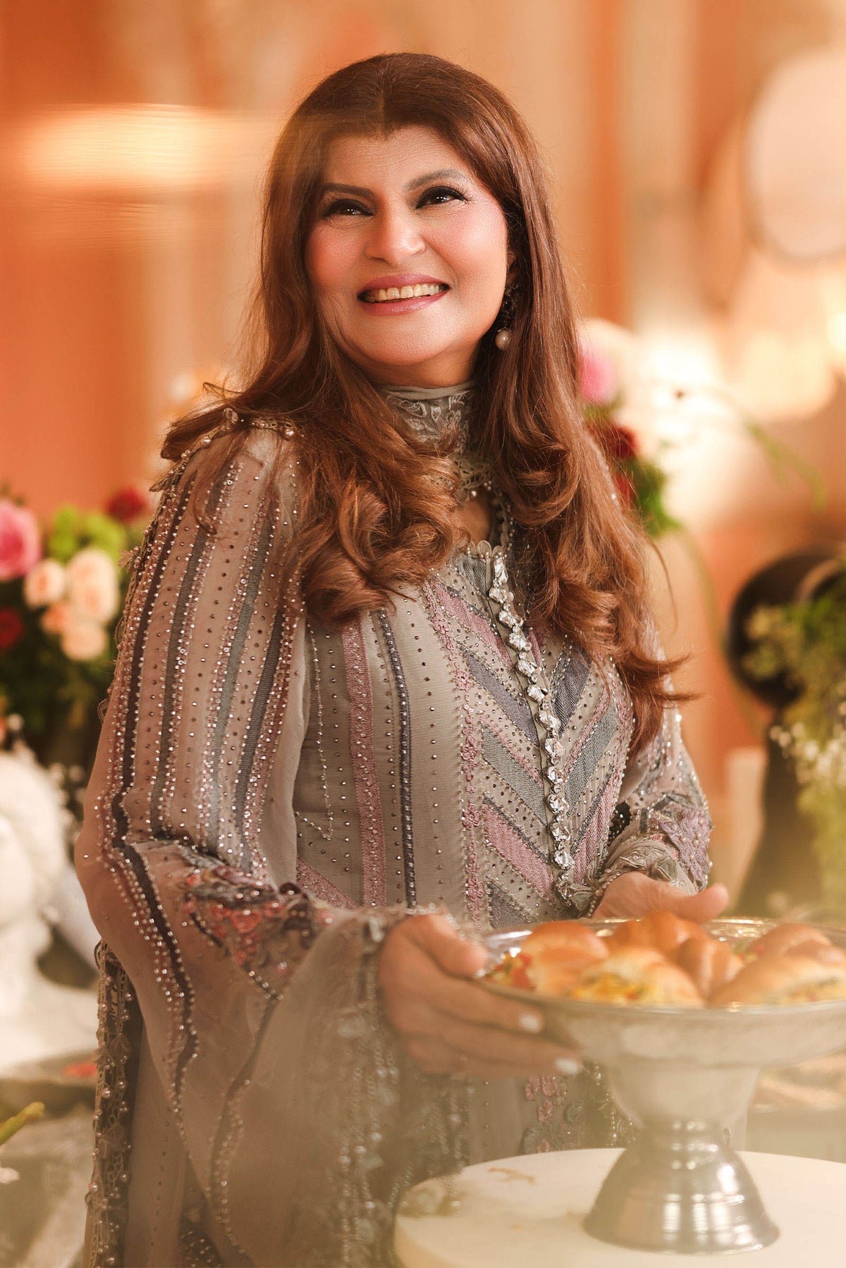 3 Piece Unstitched Embroidered Chiffon Suit