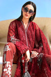 3 Piece Unstitched Embroidered Net Suit