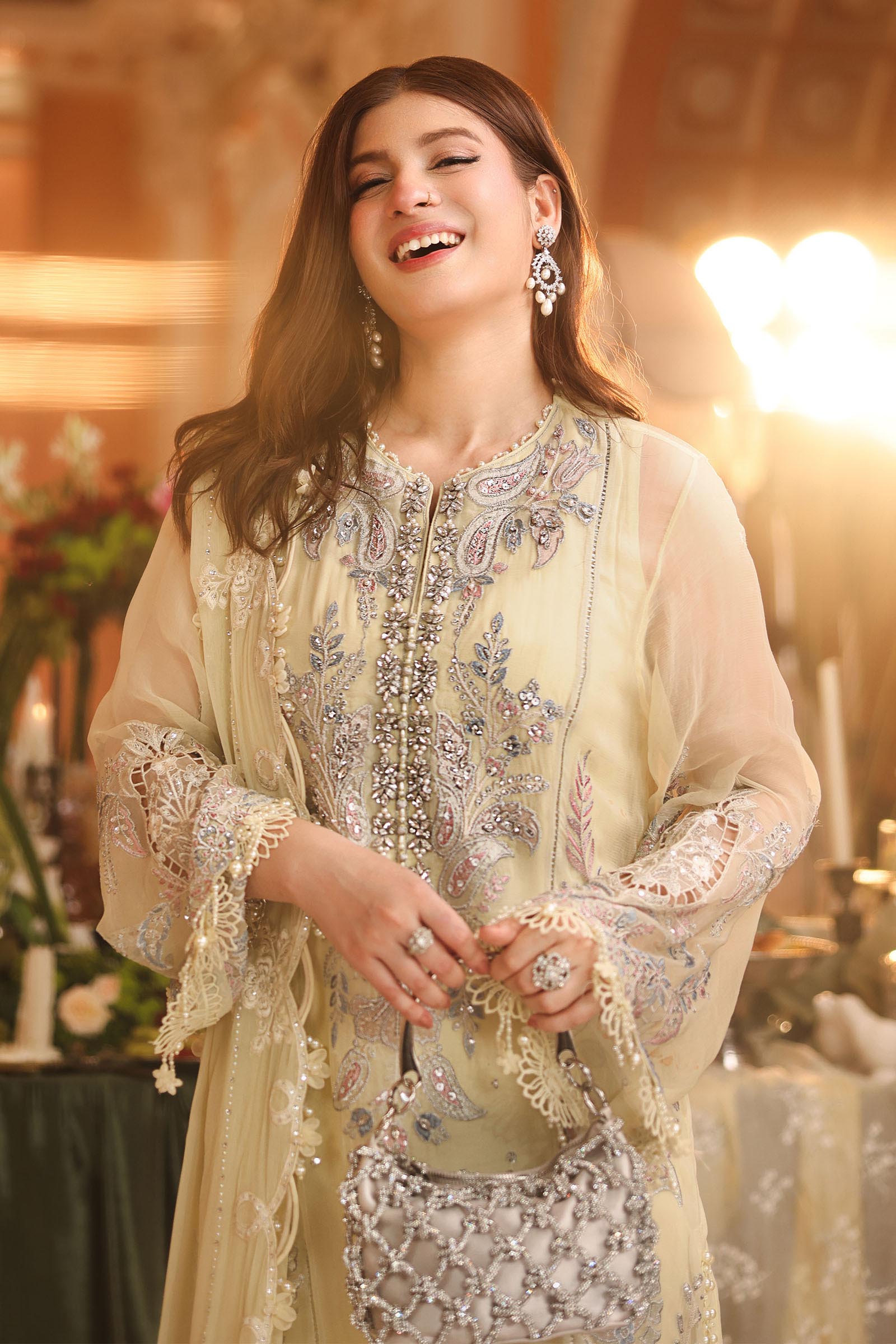 3 Piece Unstitched Embroidered Chiffon Suit
