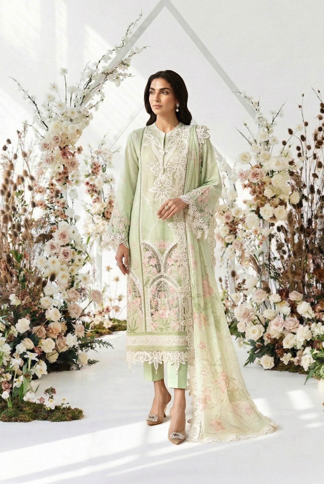 3 Piece Embroidered Lawn Suit