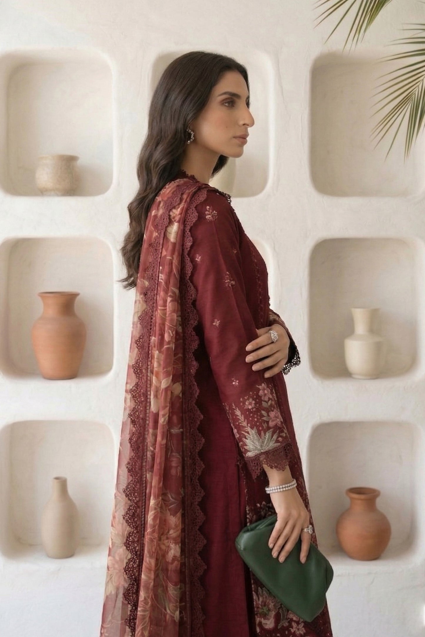 3 Piece Embroidered Lawn Suit