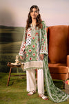 3 Pc Unstitched Embroidered Arabic Lawn Suit | MB-PFUS25-02B