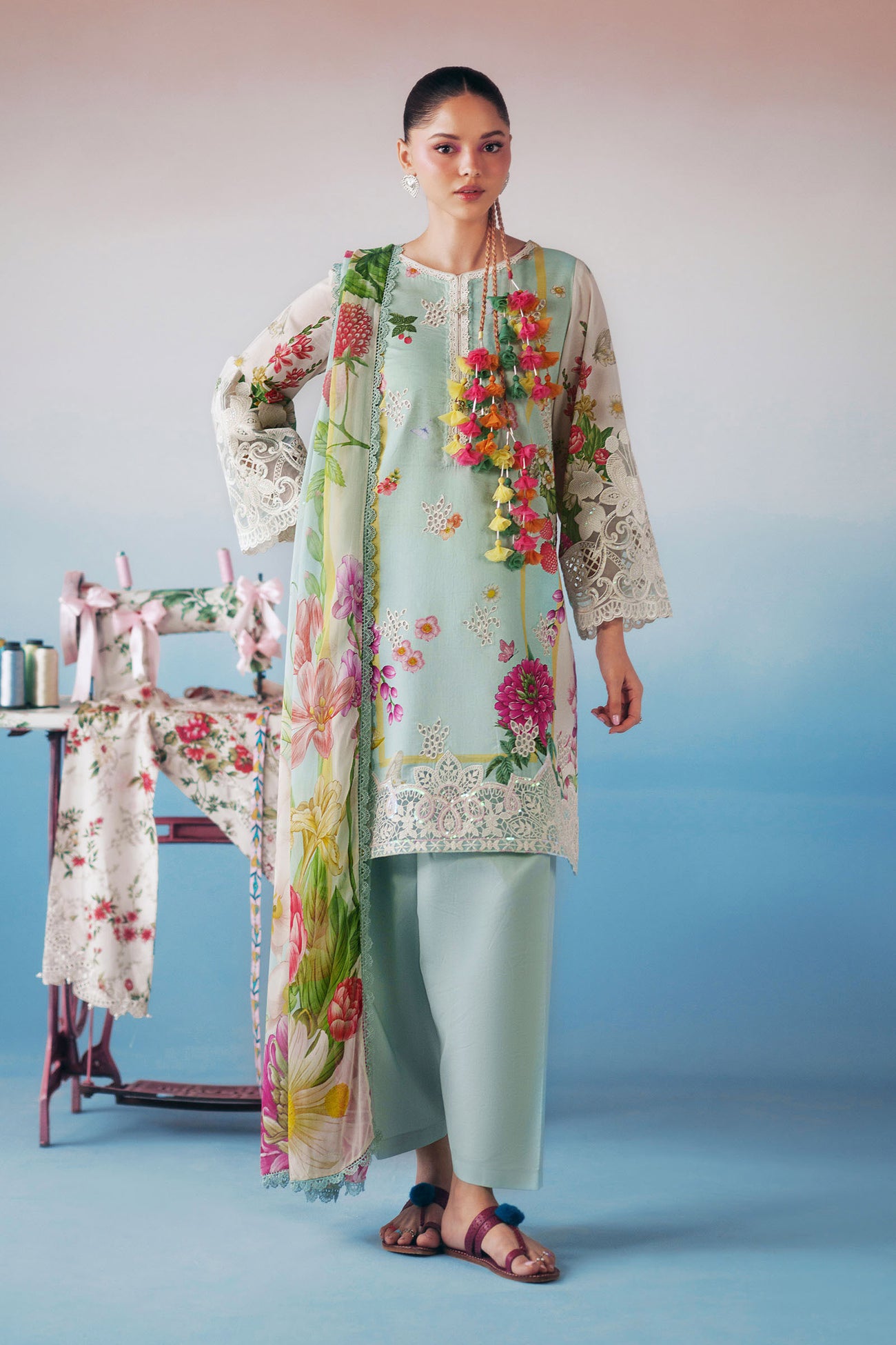 3 Piece Embroidered Lawn Suit