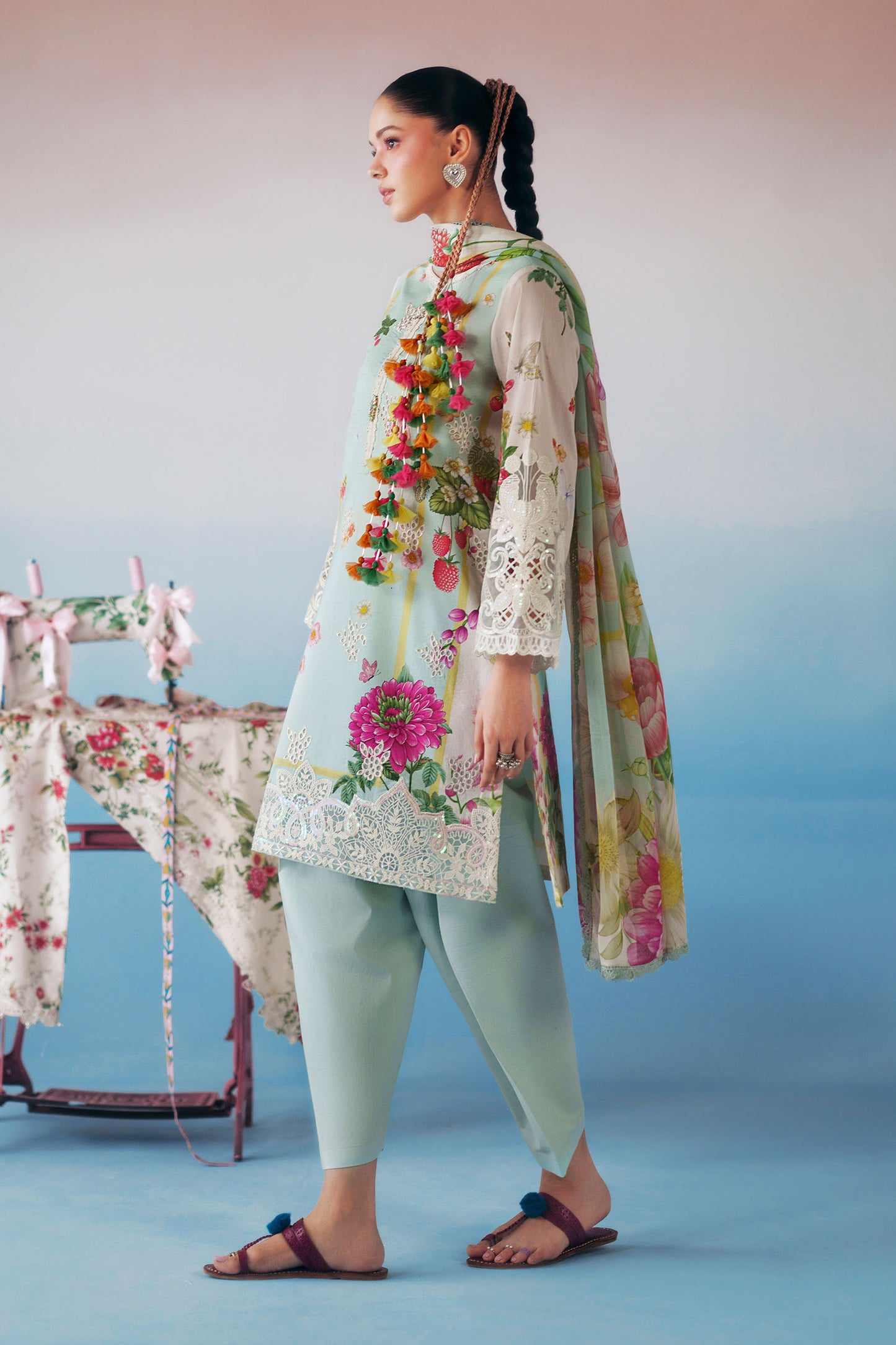 3 Piece Embroidered Lawn Suit