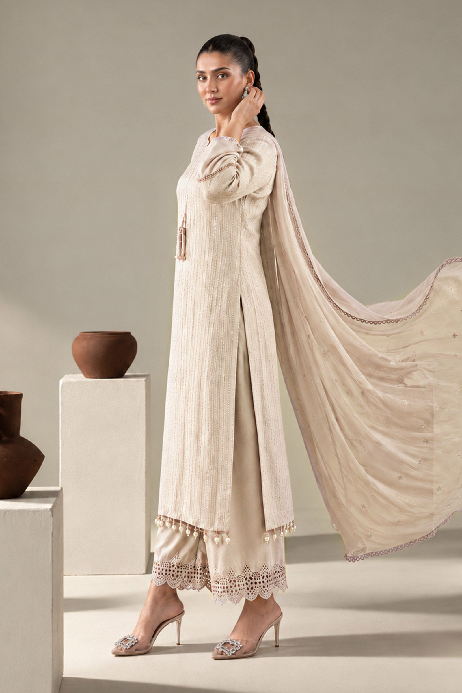 3 Piece Embroidered Lawn Suit
