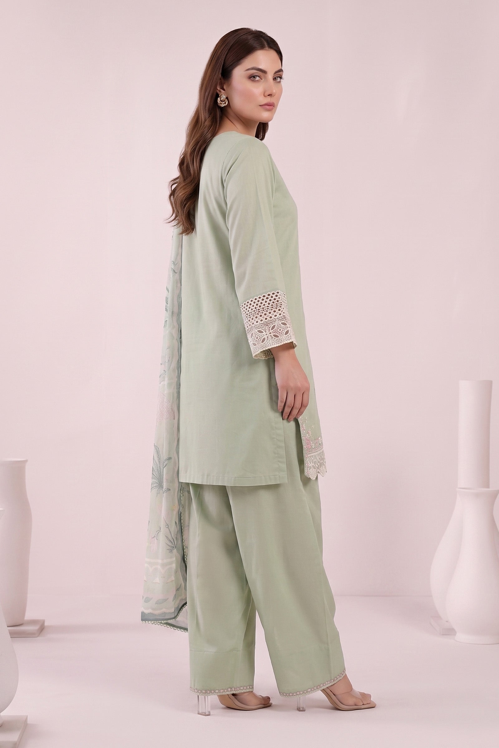 3 Piece Embroidered Lawn Suit