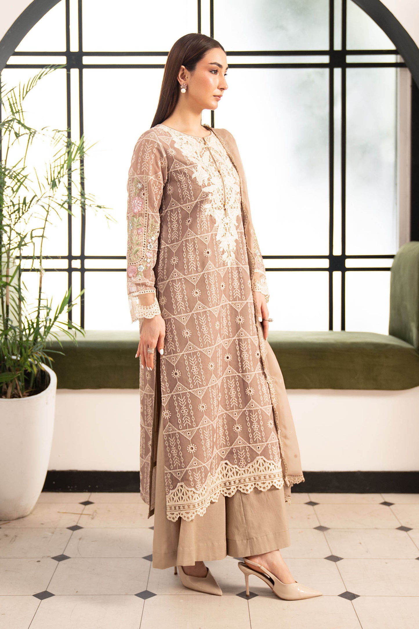 3 Piece Embroidered Lawn Suit
