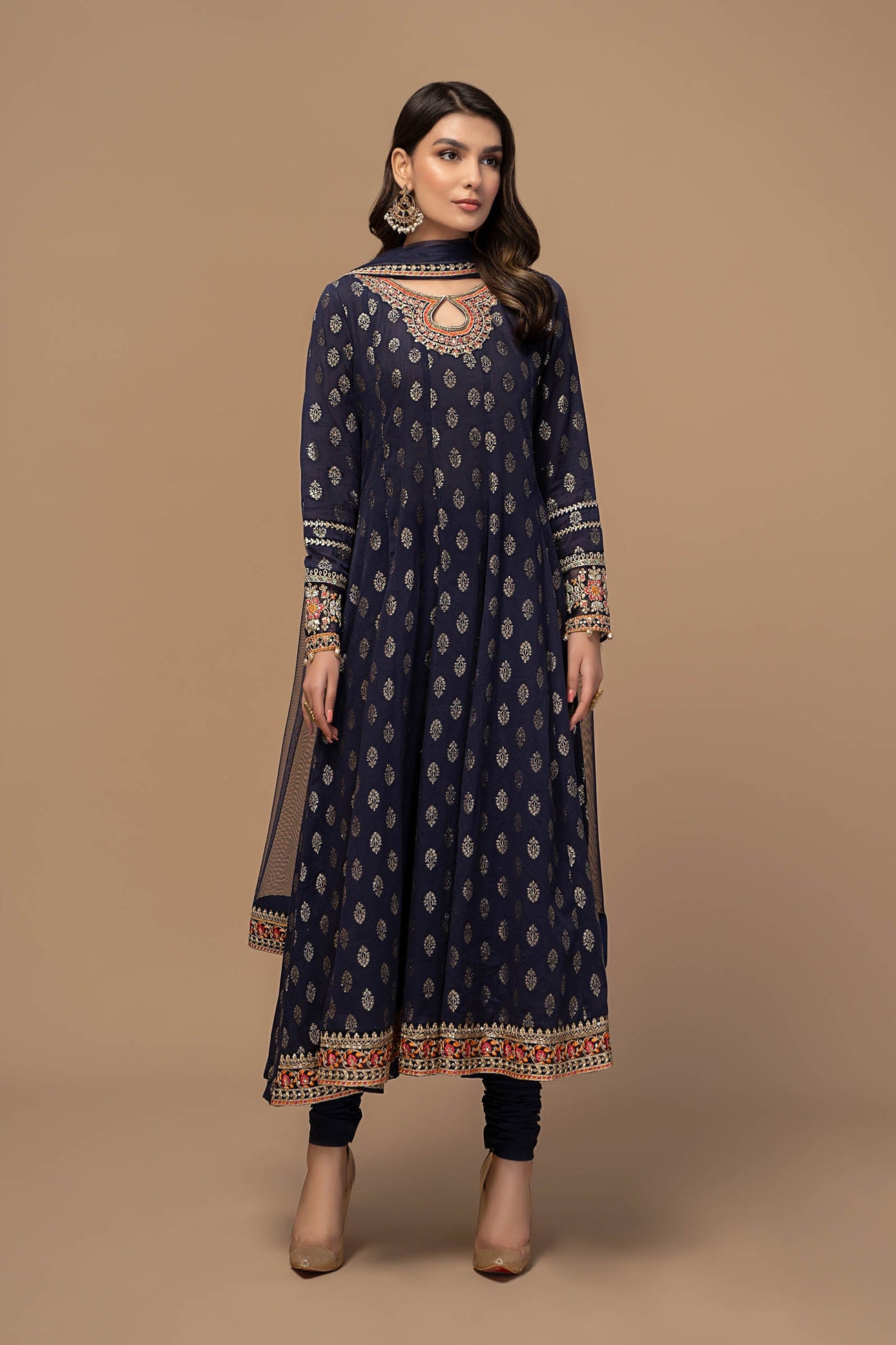 3 Piece Embroidered Suit