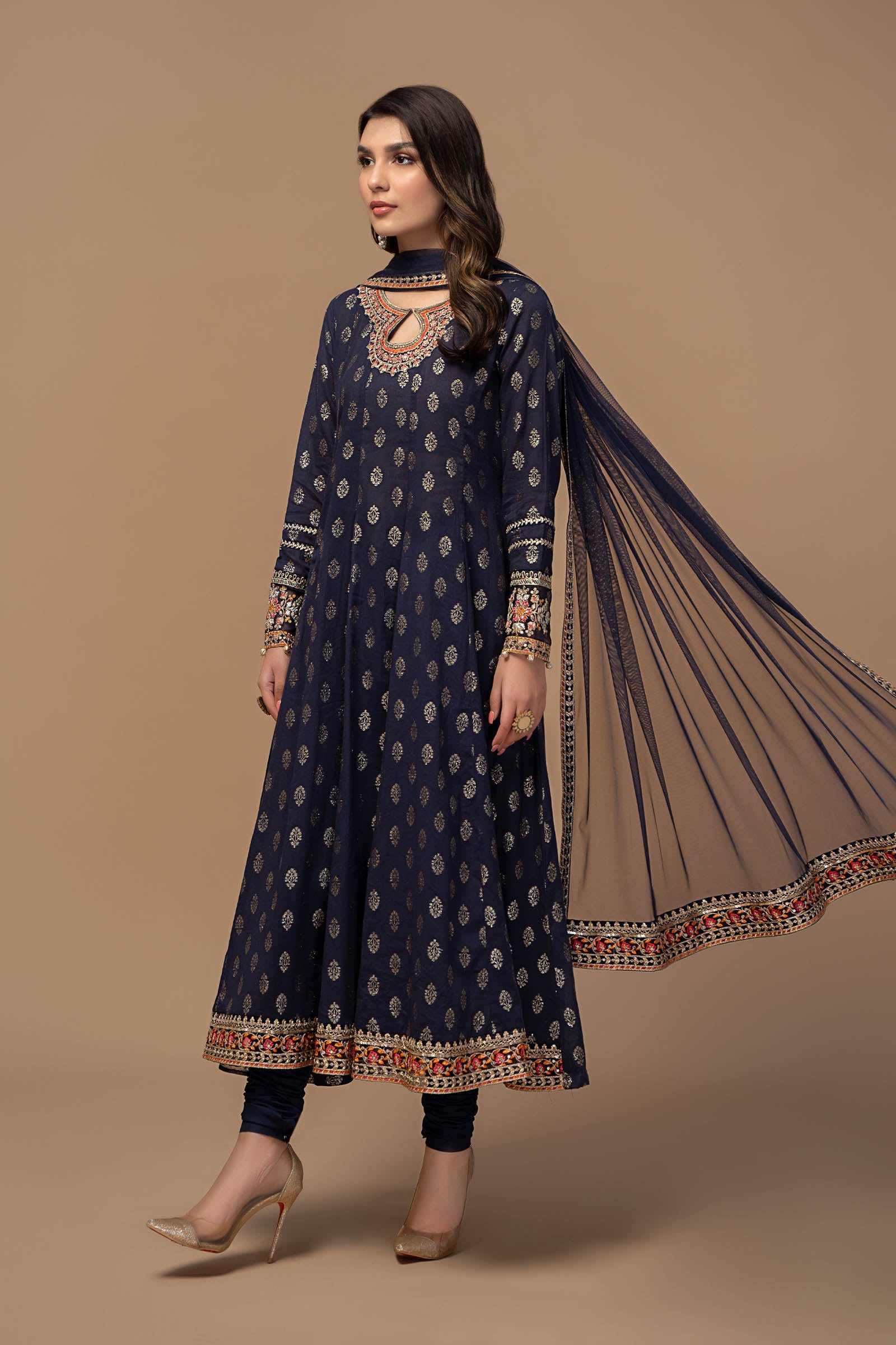 3 Piece Embroidered Suit