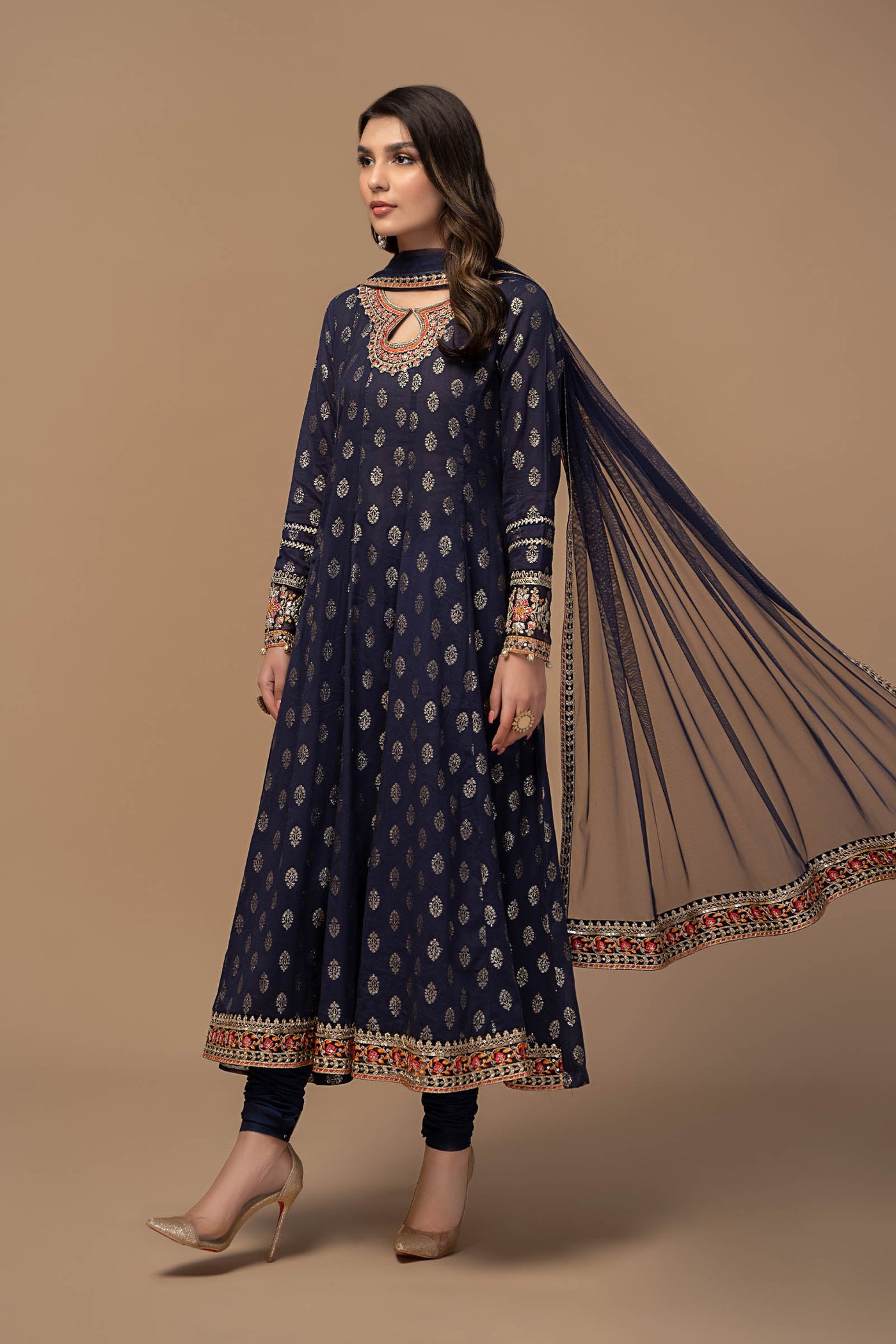 3 Piece Embroidered Suit