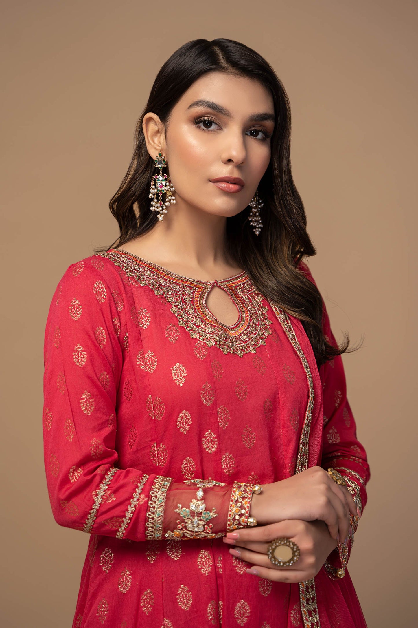 3 Piece Embroidered Suit