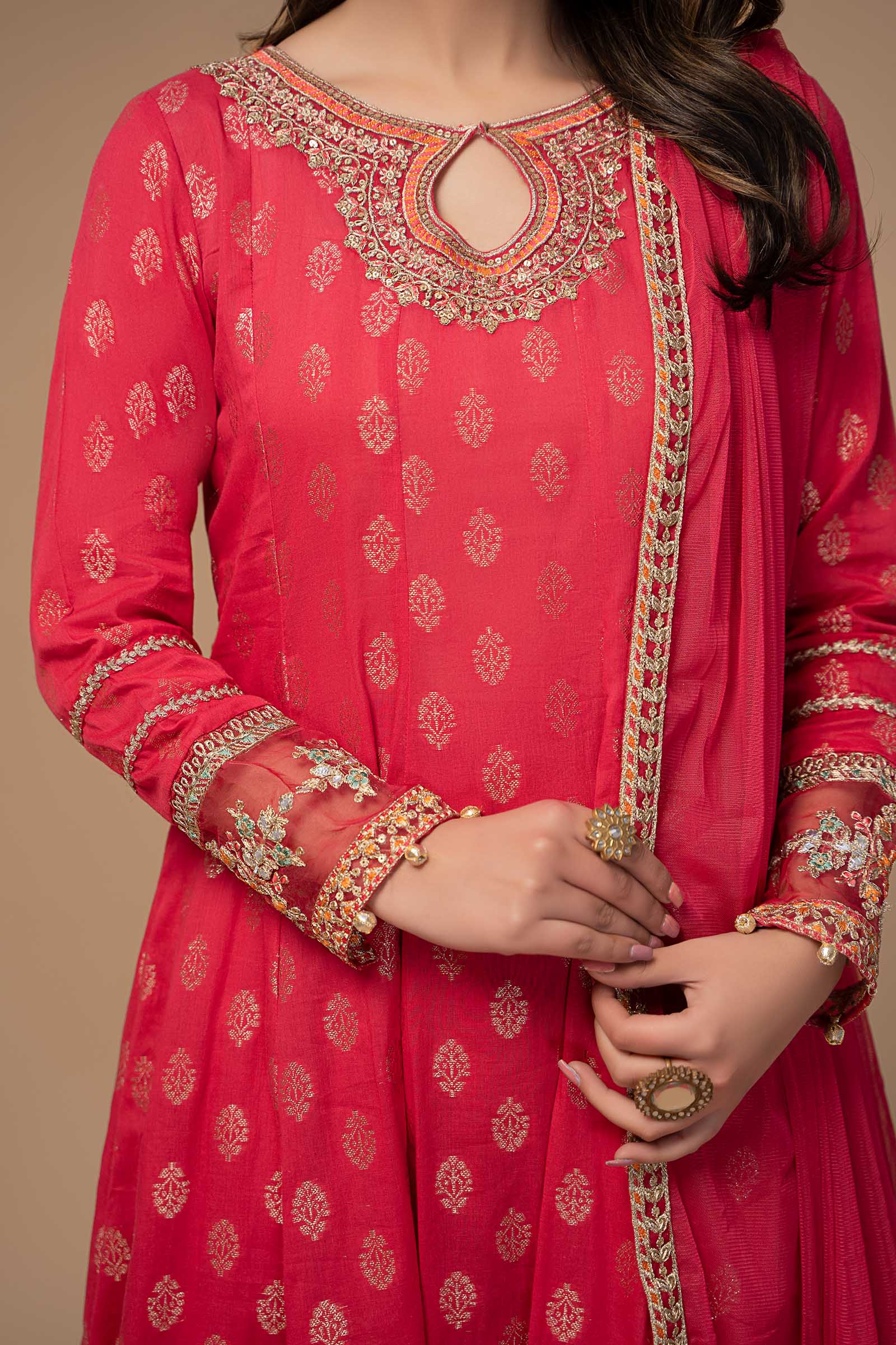 3 Piece Embroidered Suit