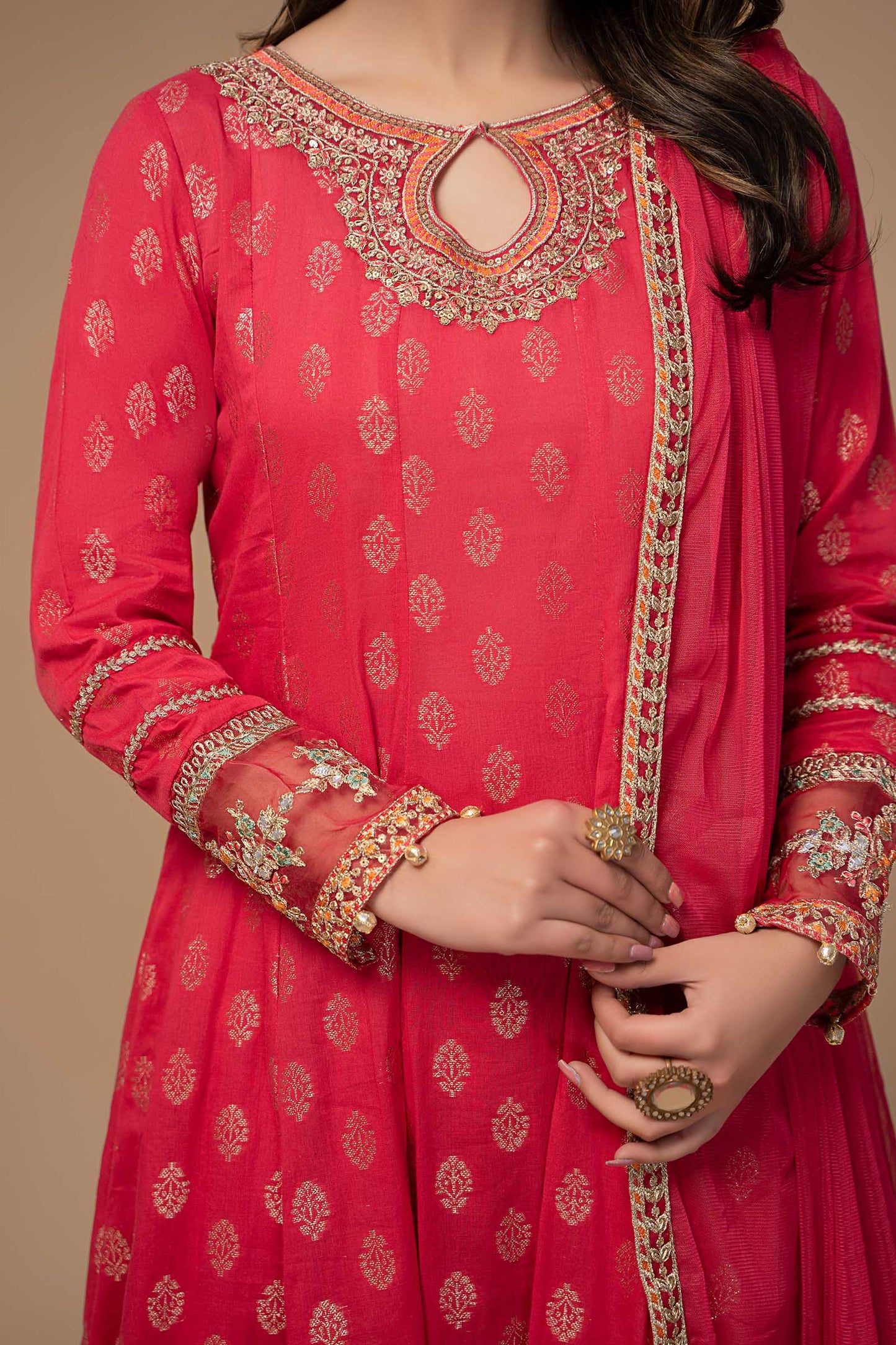 3 Piece Embroidered Suit