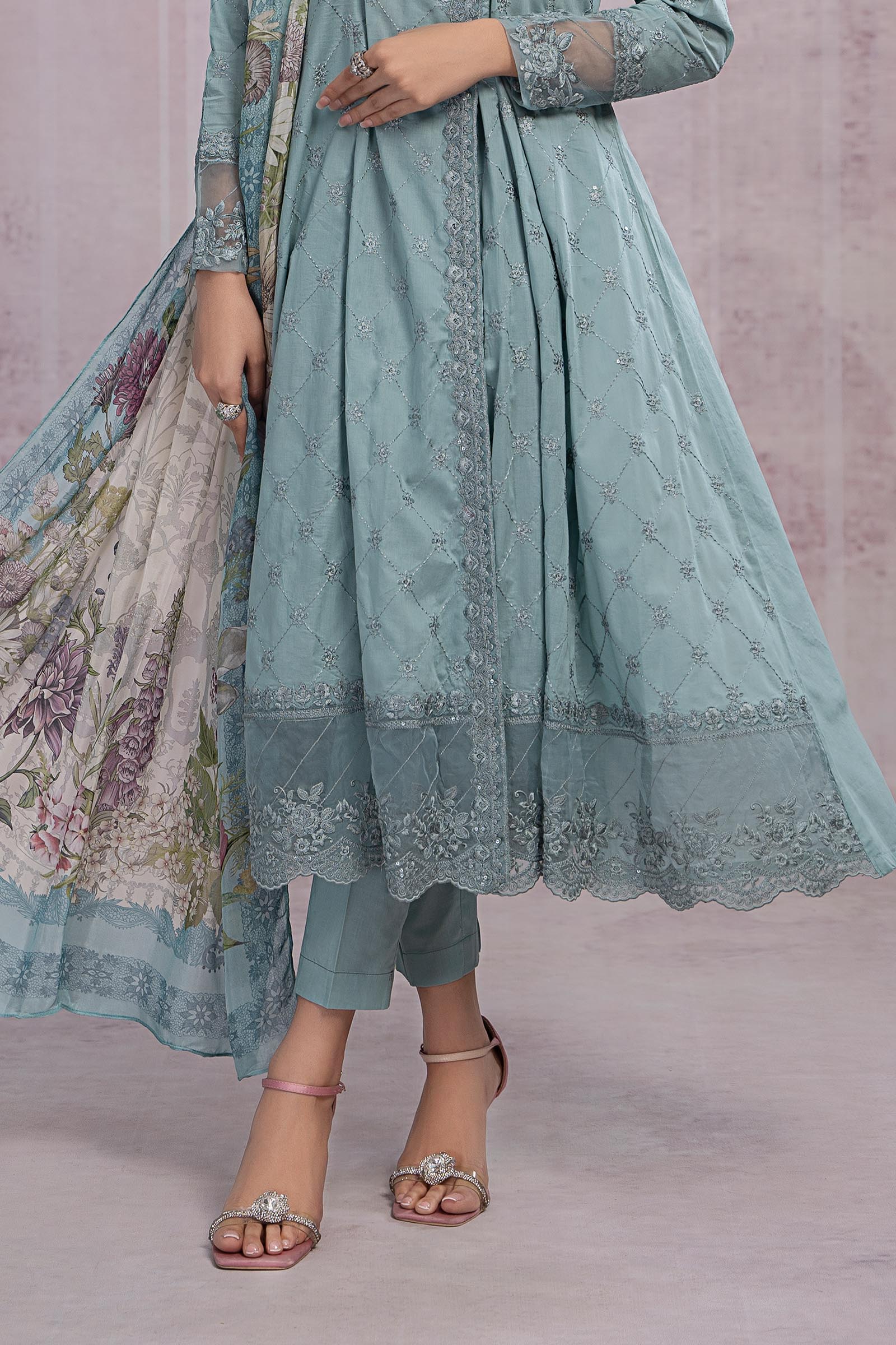 3 Piece Embroidered Suit