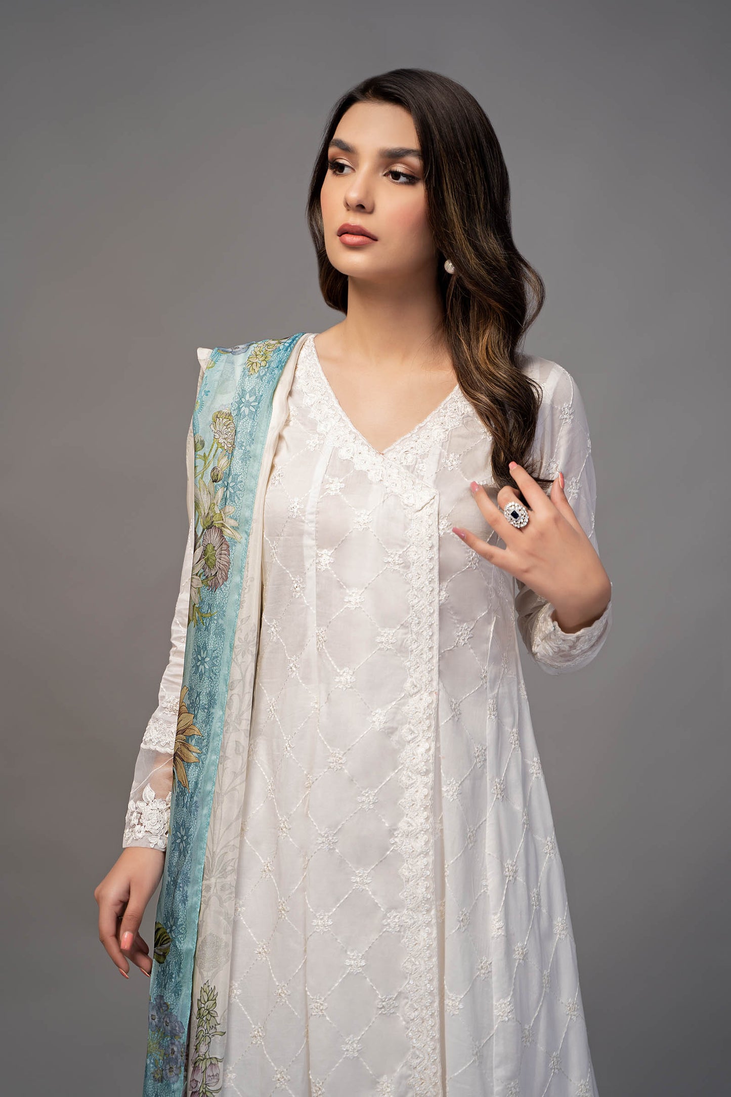 3 Piece Embroidered Suit