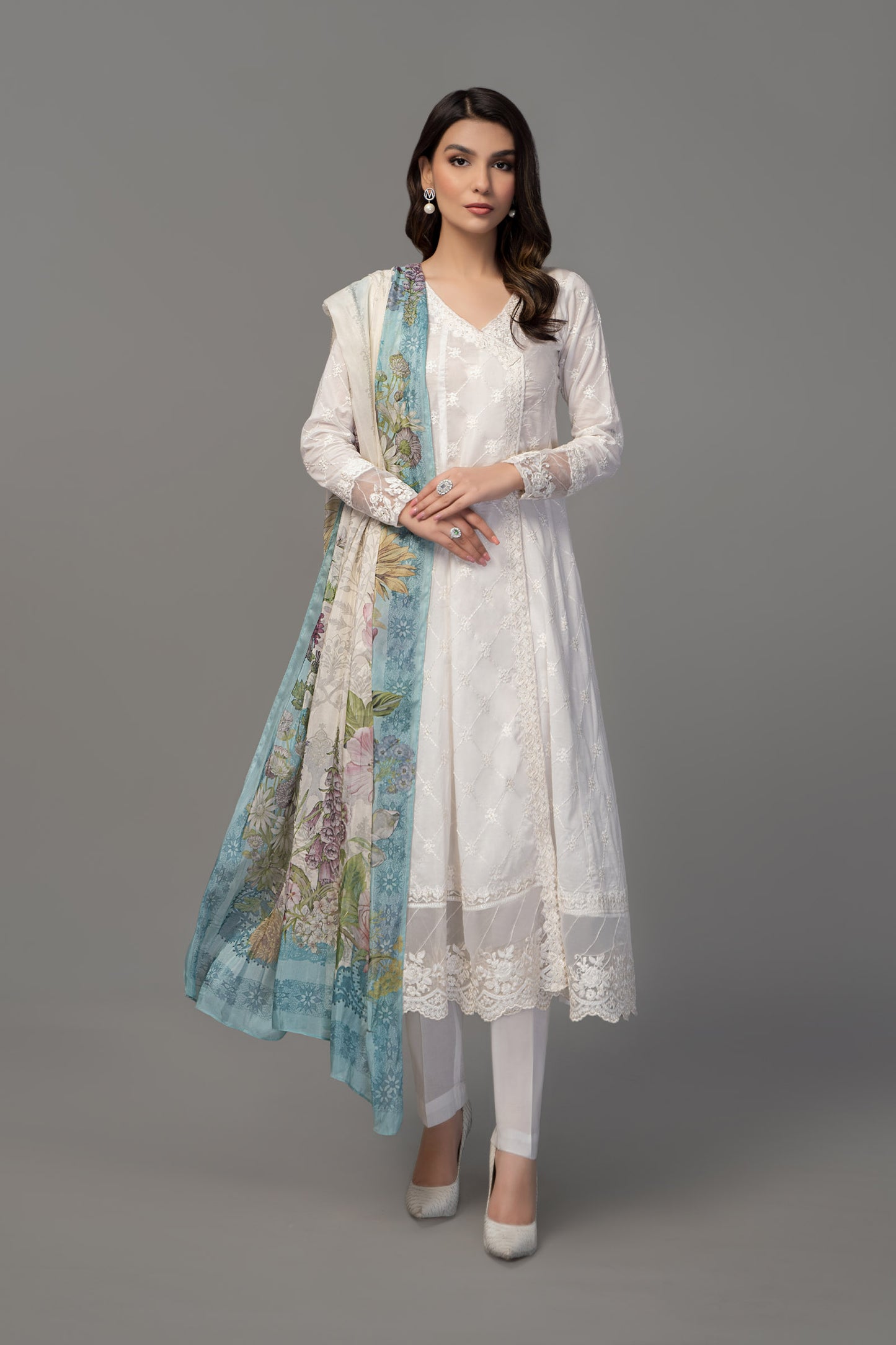 3 Piece Embroidered Suit