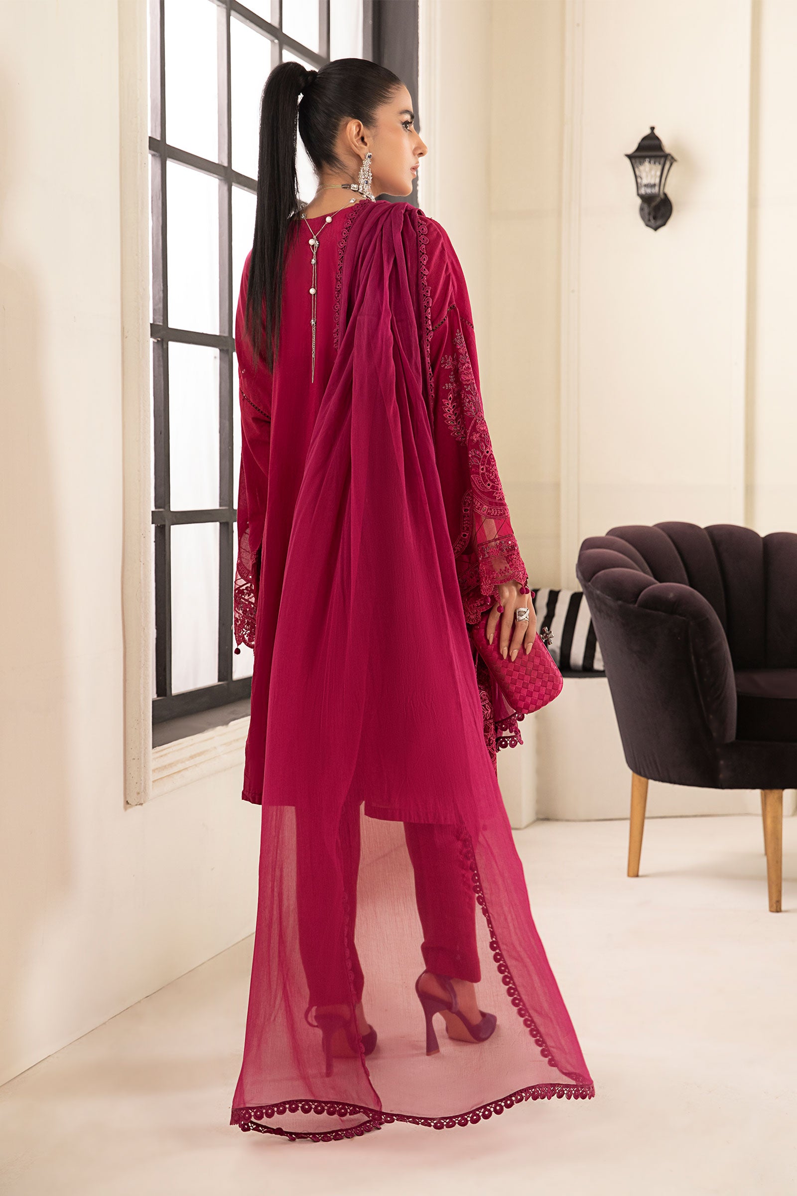 3 Piece Embroidered Lawn Suit