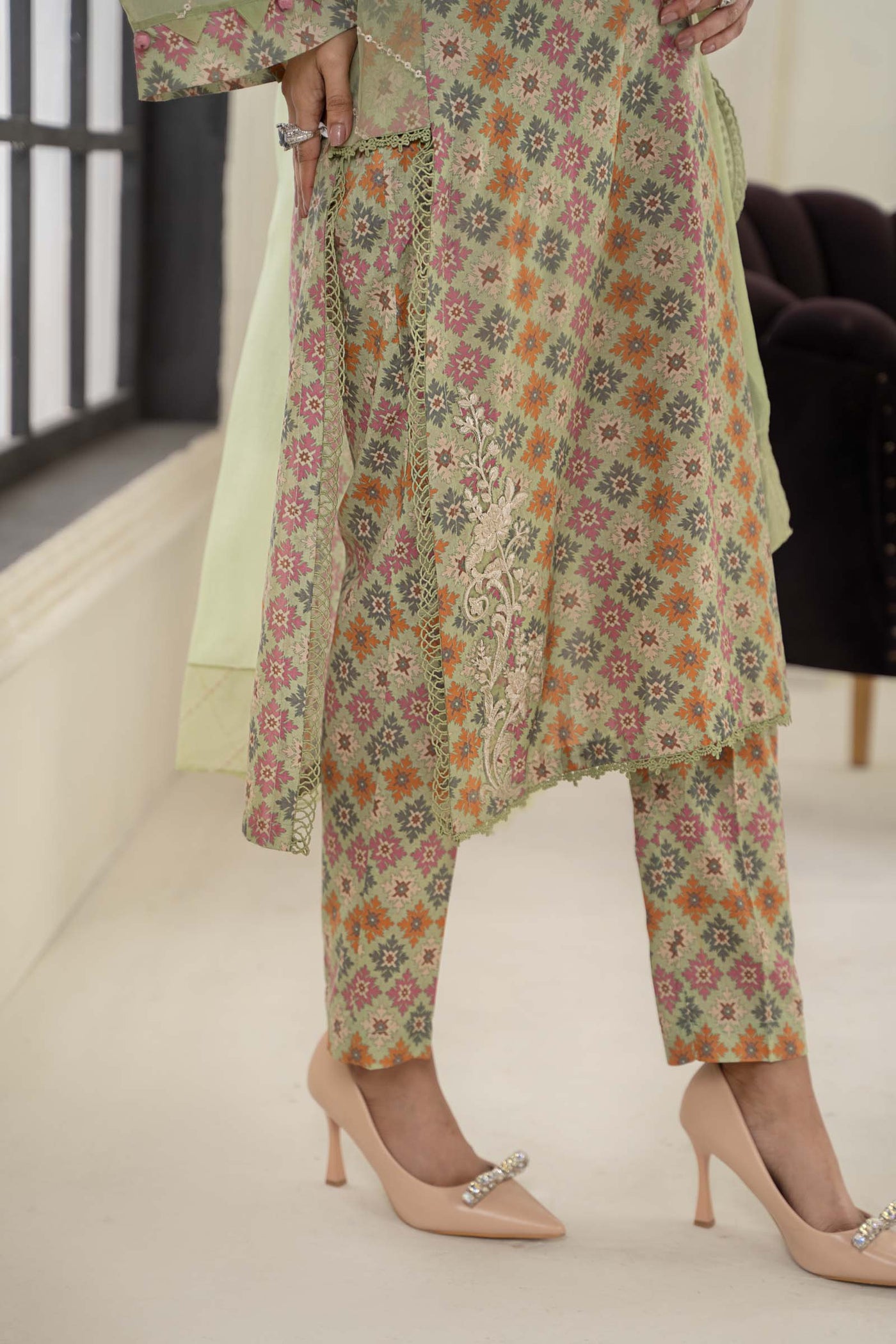 3 Piece Embroidered Lawn Suit