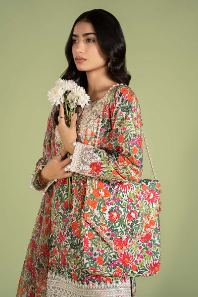 3 PIECE EMBROIDERED LAWN SUIT | DW-EF24-114 Casuals DWEF114-ESM-PDW