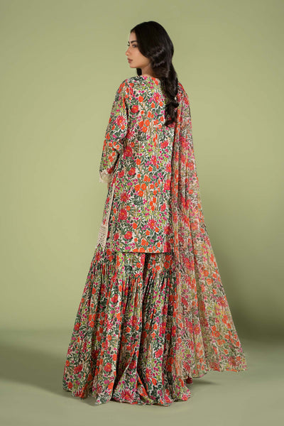 3 PIECE EMBROIDERED LAWN SUIT | DW-EF24-114 Casuals DWEF114-ESM-PDW