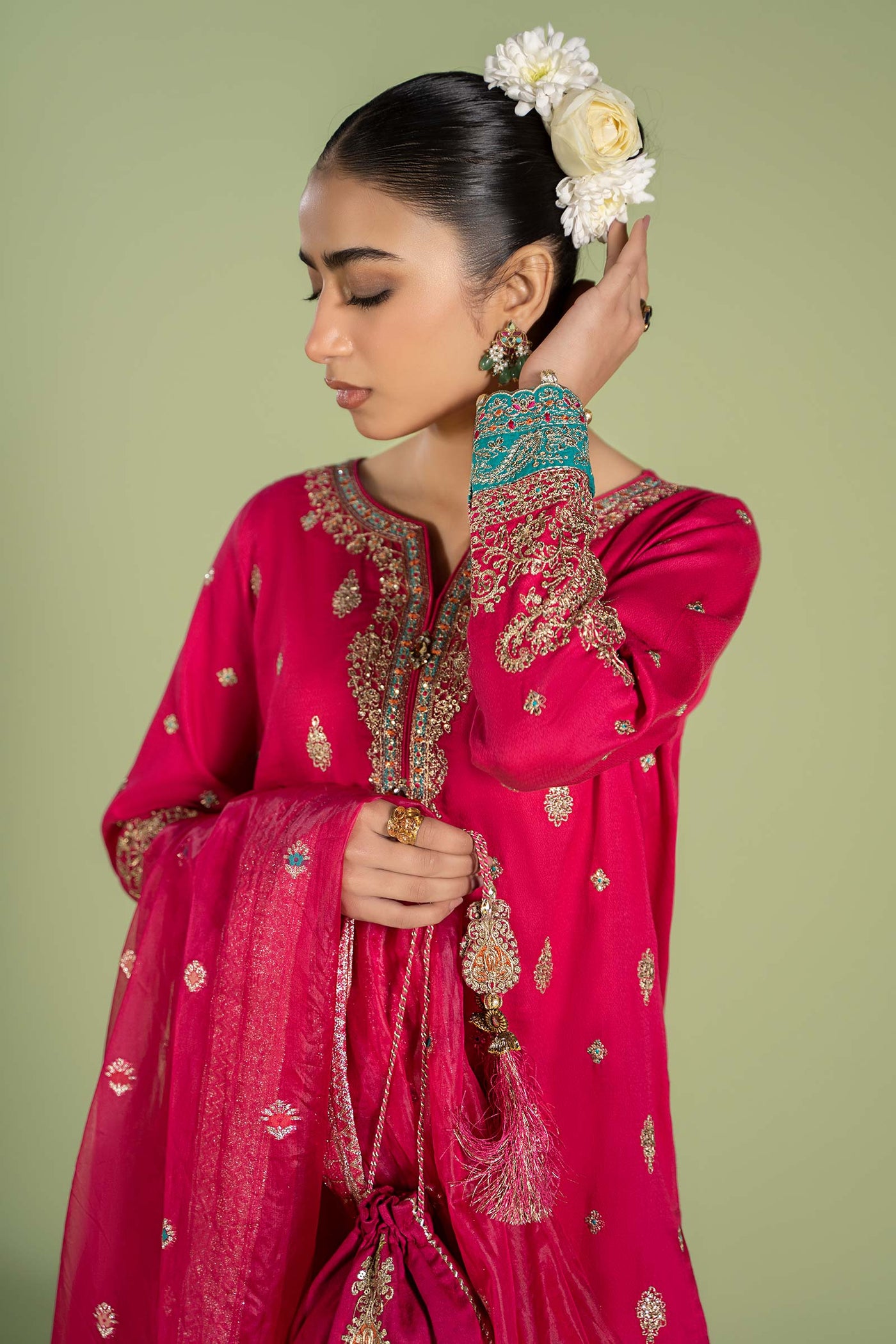 3 PIECE EMBROIDERED LAWN SUIT | DW-EF24-23