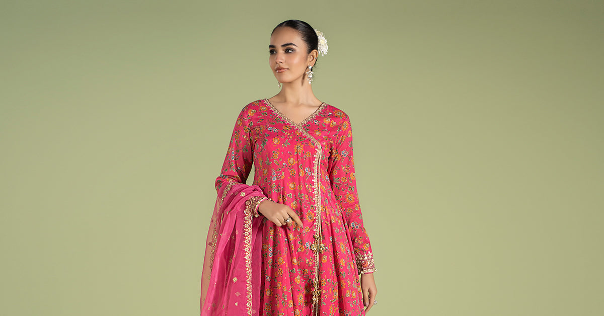 3 Piece Embroidered Lawn Suit | DW-EF24-47