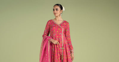 3 PIECE EMBROIDERED LAWN SUIT | DW-EF24-47 Casuals DWEF247-ESM-PTD