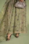 3 Piece Printed Organza Masoori Net Suit