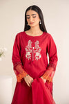 3 Piece Embroidered Self Jacquard Lawn Suit