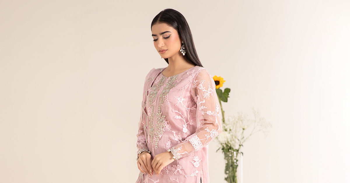 3 Piece Embroidered Cotton Silk Suit