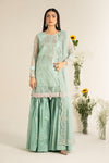 3 Piece Embroidered Cotton Silk Suit