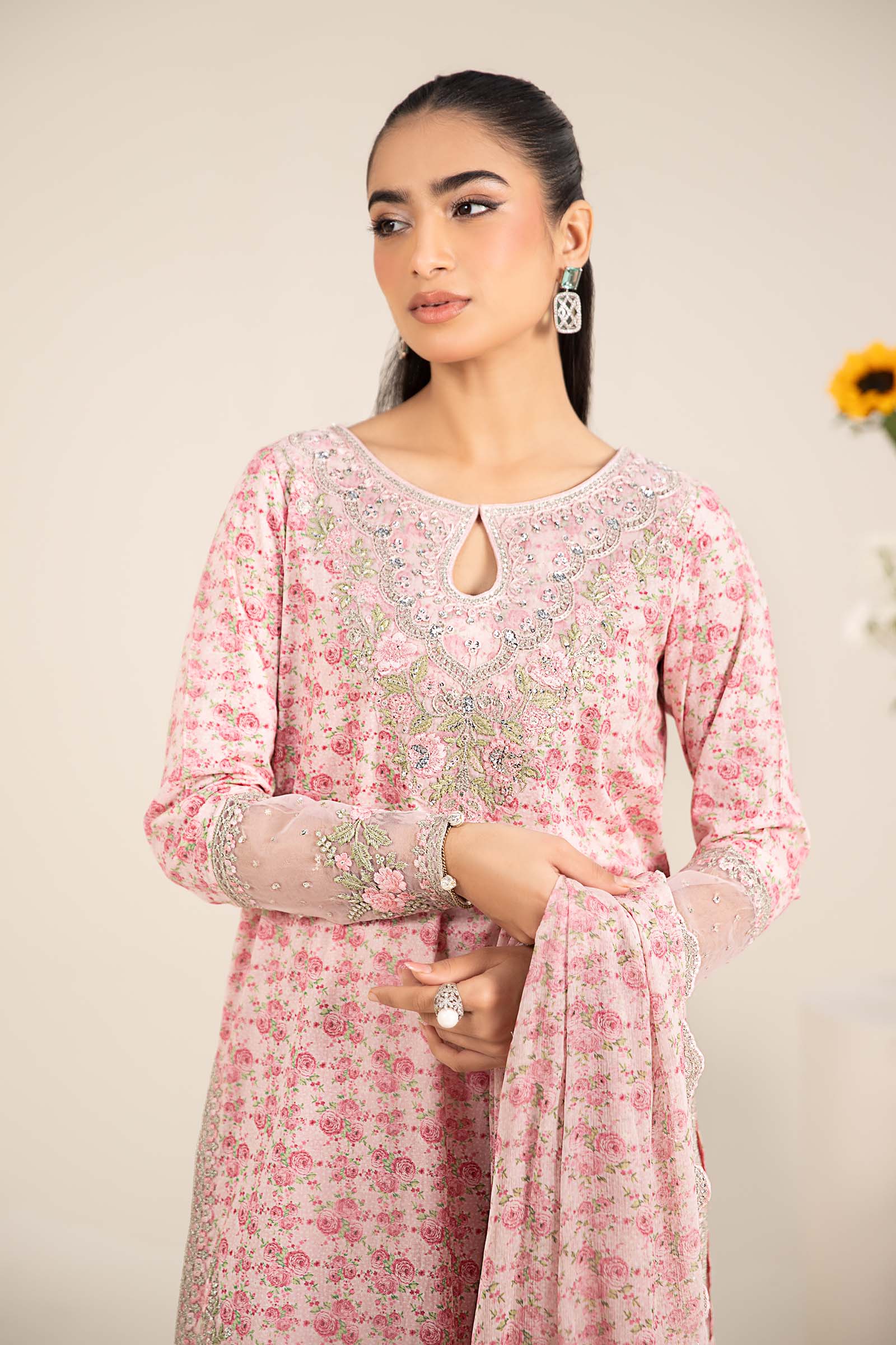 3 Piece Embroidered Lawn Suit