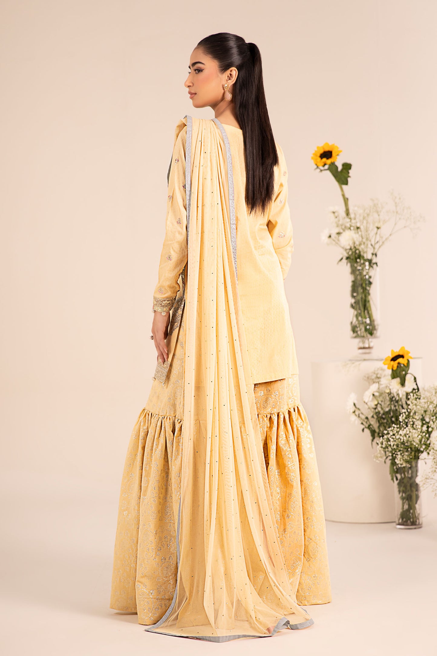 3 Piece Embroidered Dobby Lawn Suit