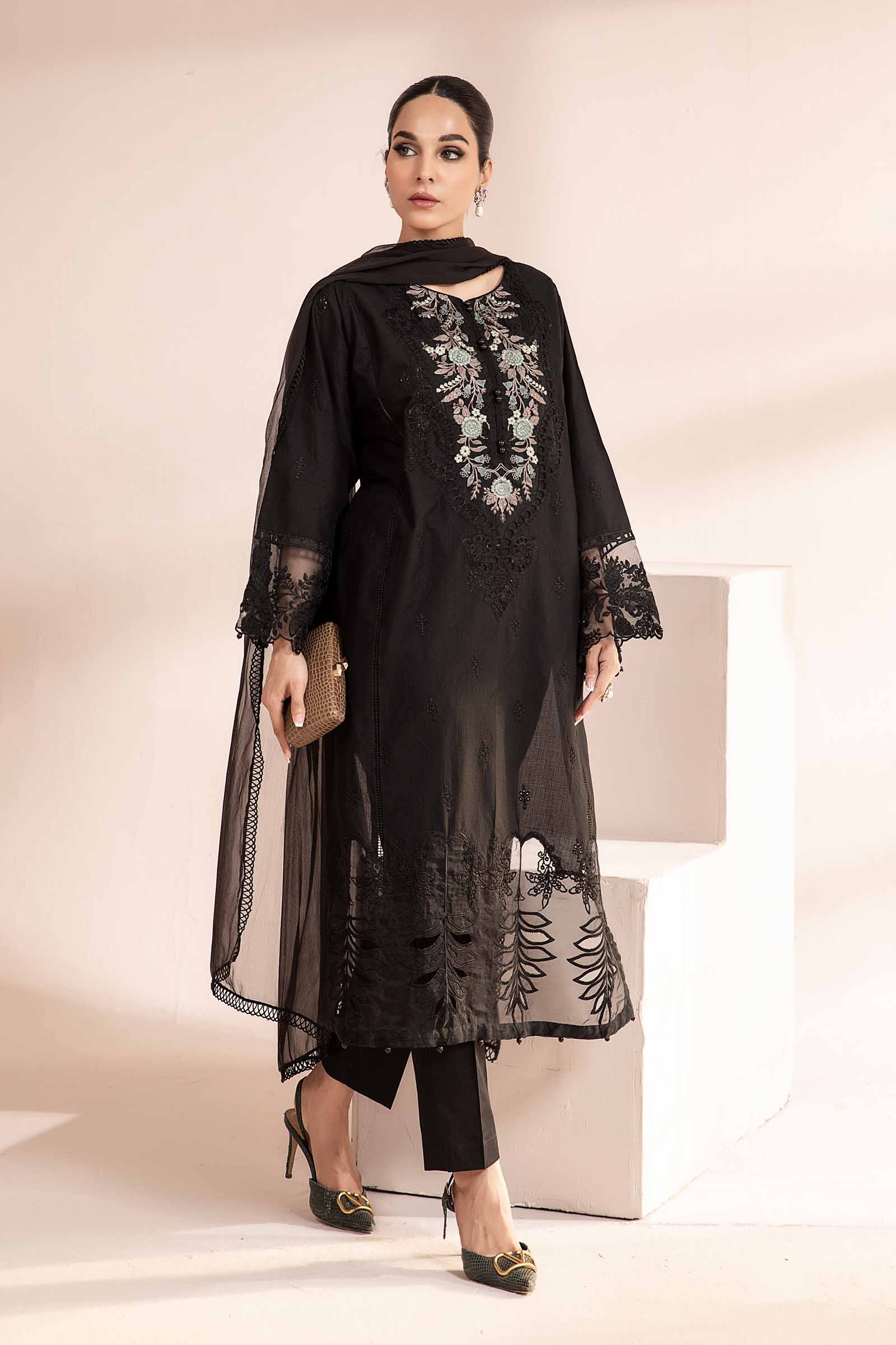 3 Piece Embroidered Self Jacquard Lawn Suit