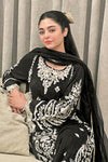 3 Piece Embroidered Self Jacquard Lawn Suit
