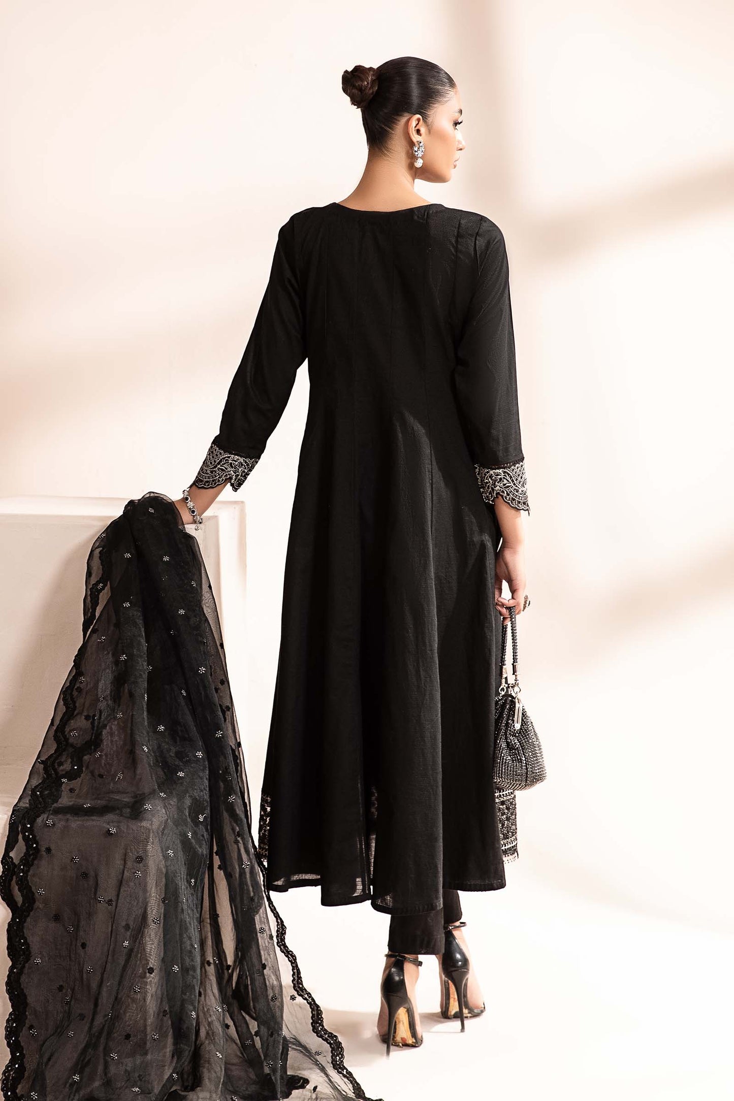 3 Piece Dyed Dobby Lawn Suit