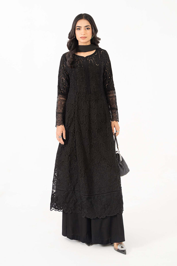 3 Piece Embroidered Lawn Suit | DW-MN24-11 All Products DWM2411-ESM-BLK