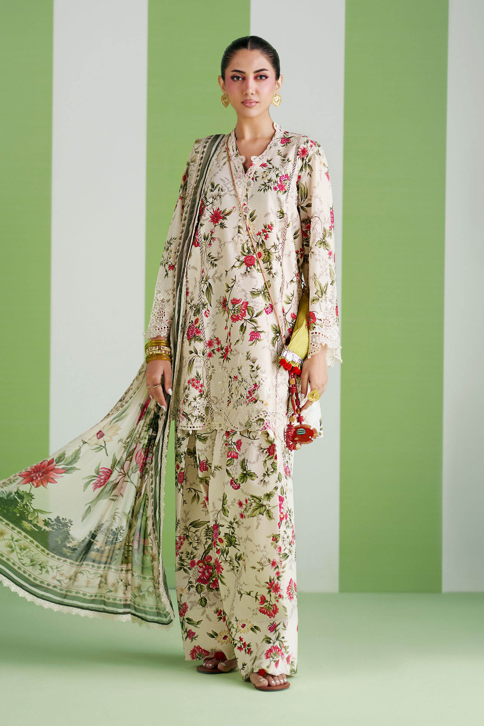 3 Piece Embroidered Lawn Suit