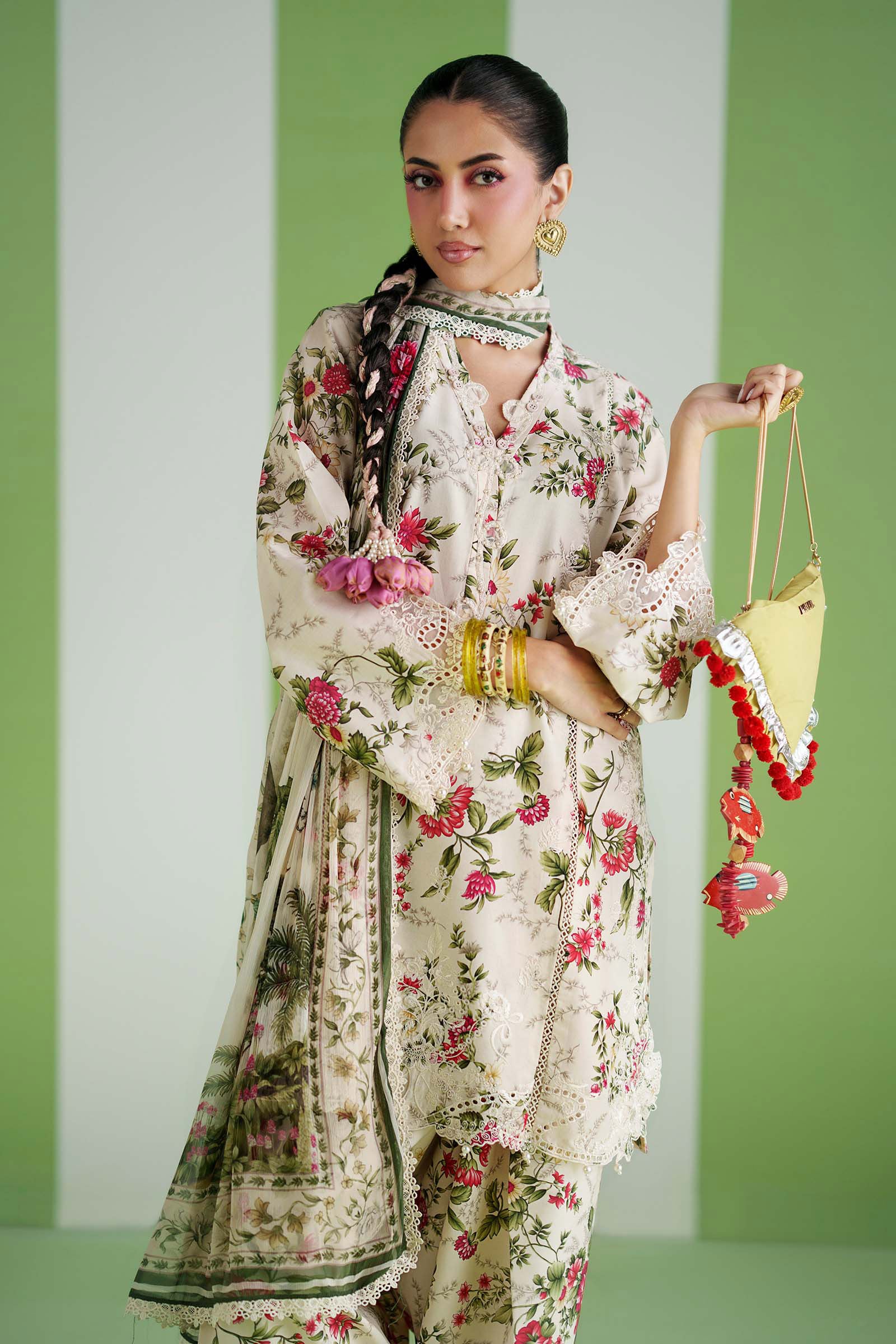 3 Piece Embroidered Lawn Suit
