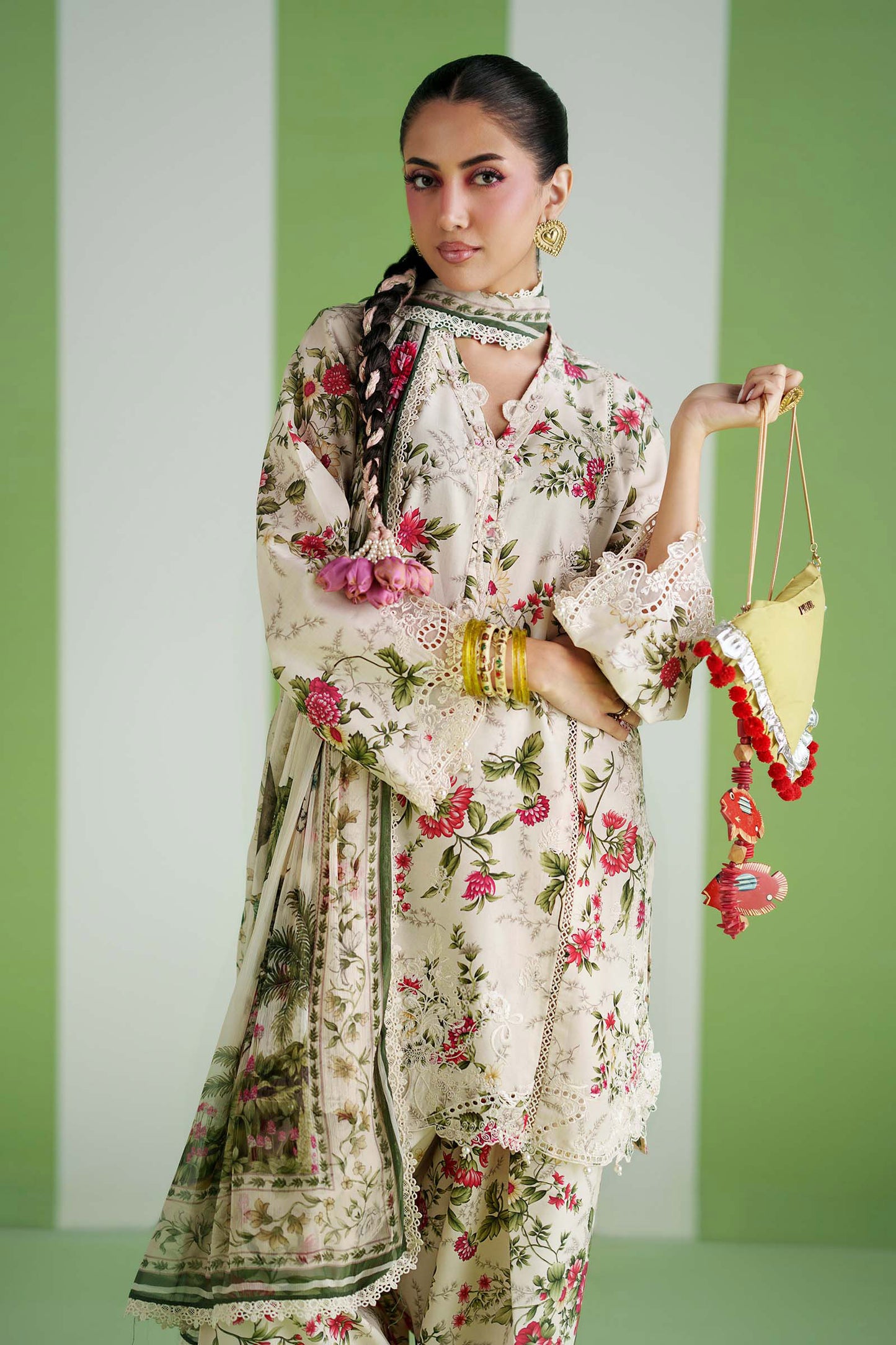 3 Piece Embroidered Lawn Suit