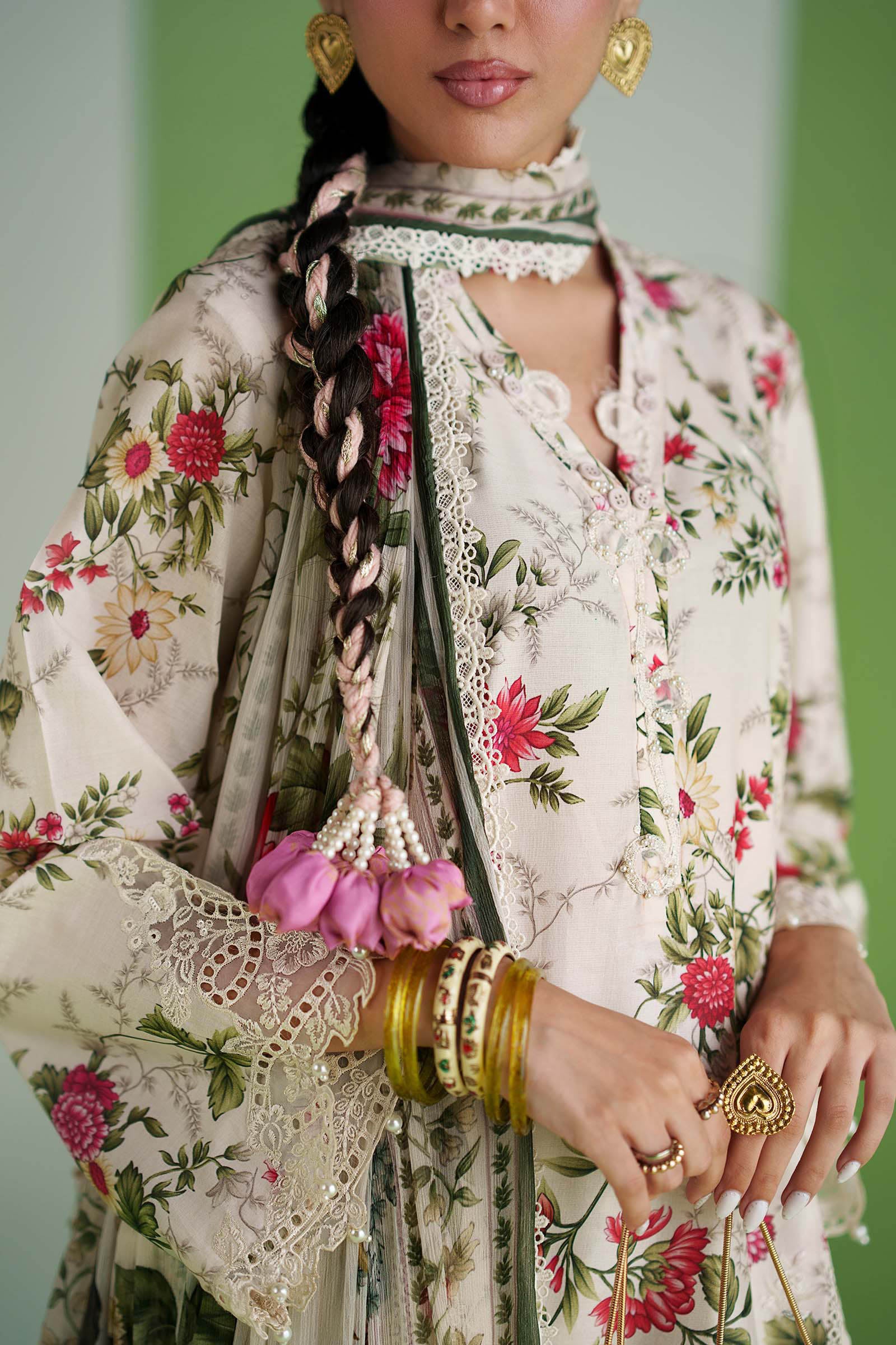 3 Piece Embroidered Lawn Suit