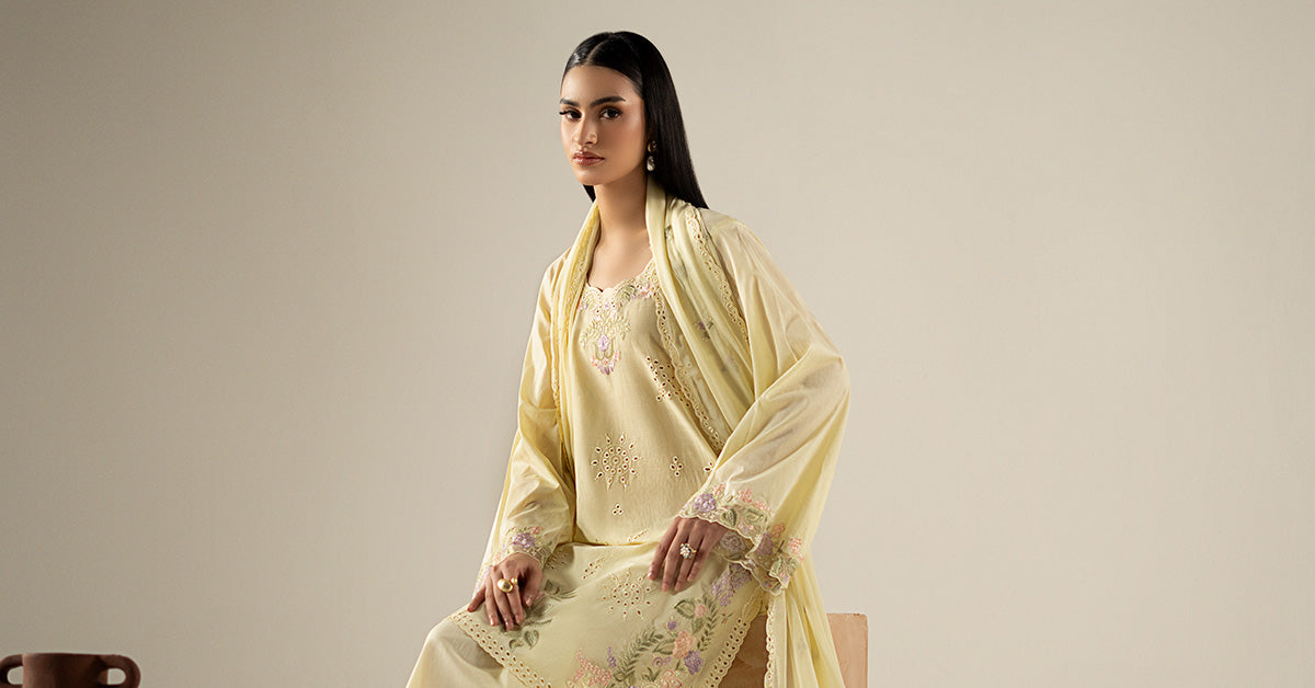 3 Piece Embroidered Lawn Suit