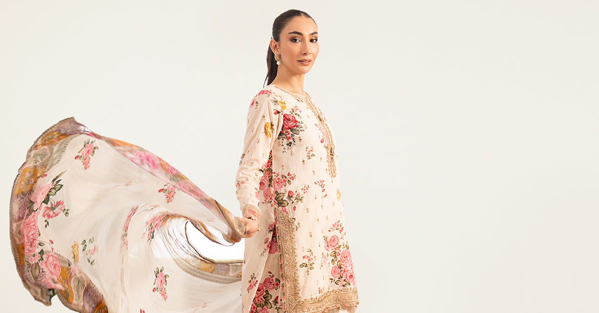 3 Piece Embroidered Lawn Suit